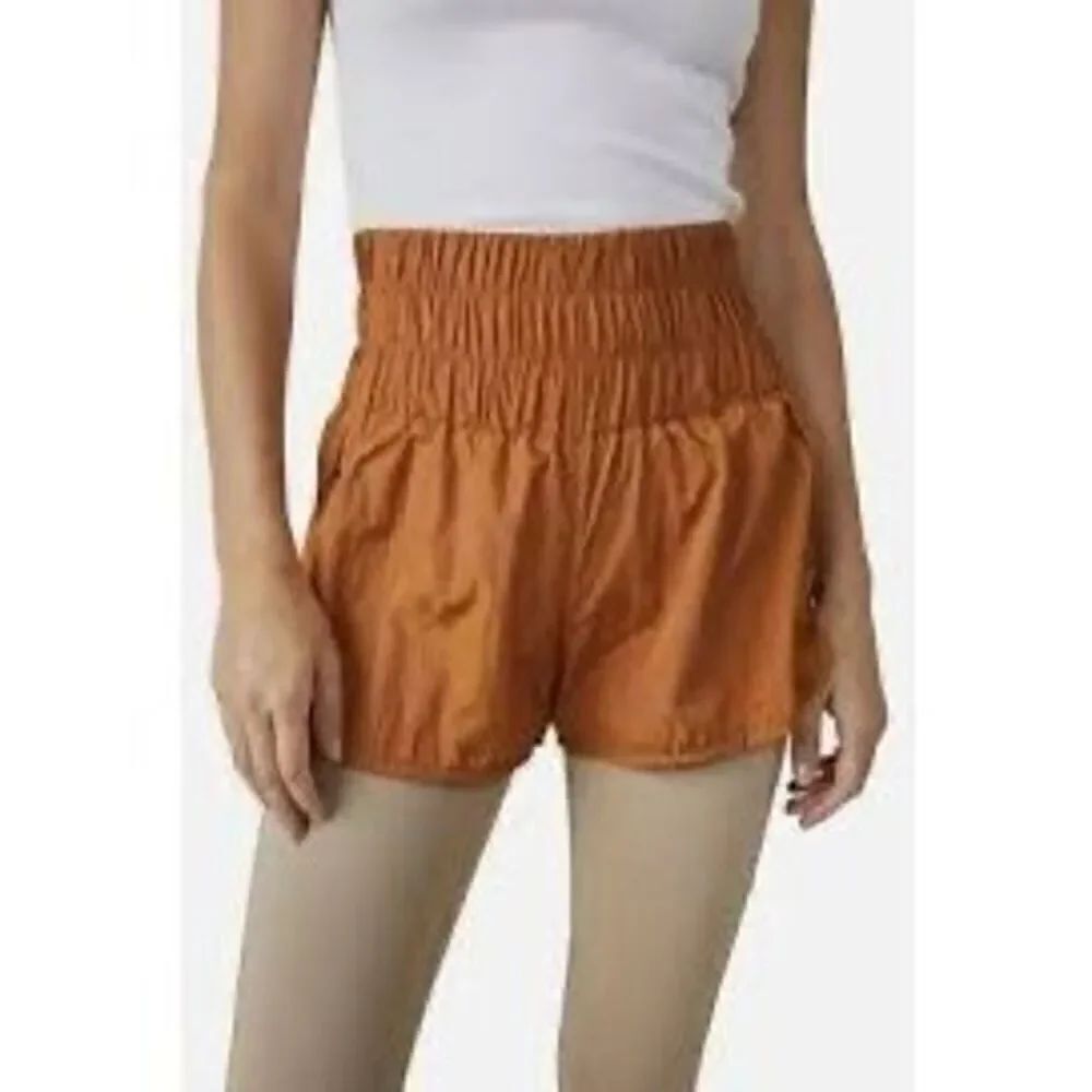 Free People Movement The Way Home Shorts Sz XL Rust